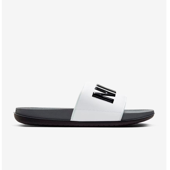 NEW Nike Offcourt Slides Men’s Size 10 White Black Sandals BQ4639-001